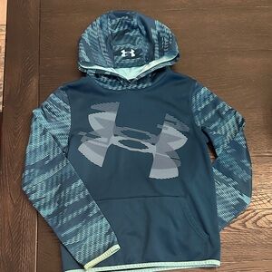 Under Armour Kids Teal and Navy Hoodie